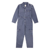 Patch Pocket Indie Jumpsuit - Washed Denim