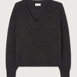 Raxow V-Neck Jumper - Charcoal