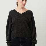 Raxow V-Neck Jumper - Charcoal