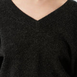 Raxow V-Neck Jumper - Charcoal