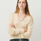 Raxow V-Neck Jumper - Naturel