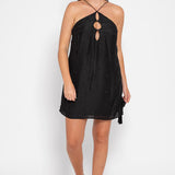 Maelys Short Dress - Black