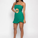 Francine Short Dress - Green