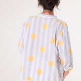 Ella Soleil Blouse - Blue/Yellow