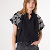 Maya Dune Blouse - Black