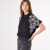 Maya Dune Blouse - Black