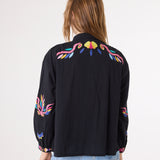 Ali Blossom Black Shirt - Black/Multi