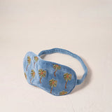 Sunset Palm Eye Mask - Dusky Blue