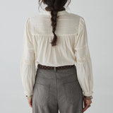 Agueda Blouse - Romance Bone