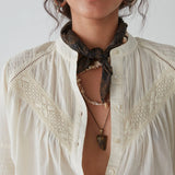 Agueda Blouse - Romance Bone