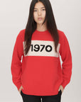 Bella Freud 1970 Oversized Jumper Red Ediit