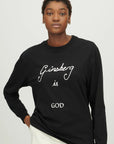 Bella Freud Ginsberg is God L S T shirt Black Ediit