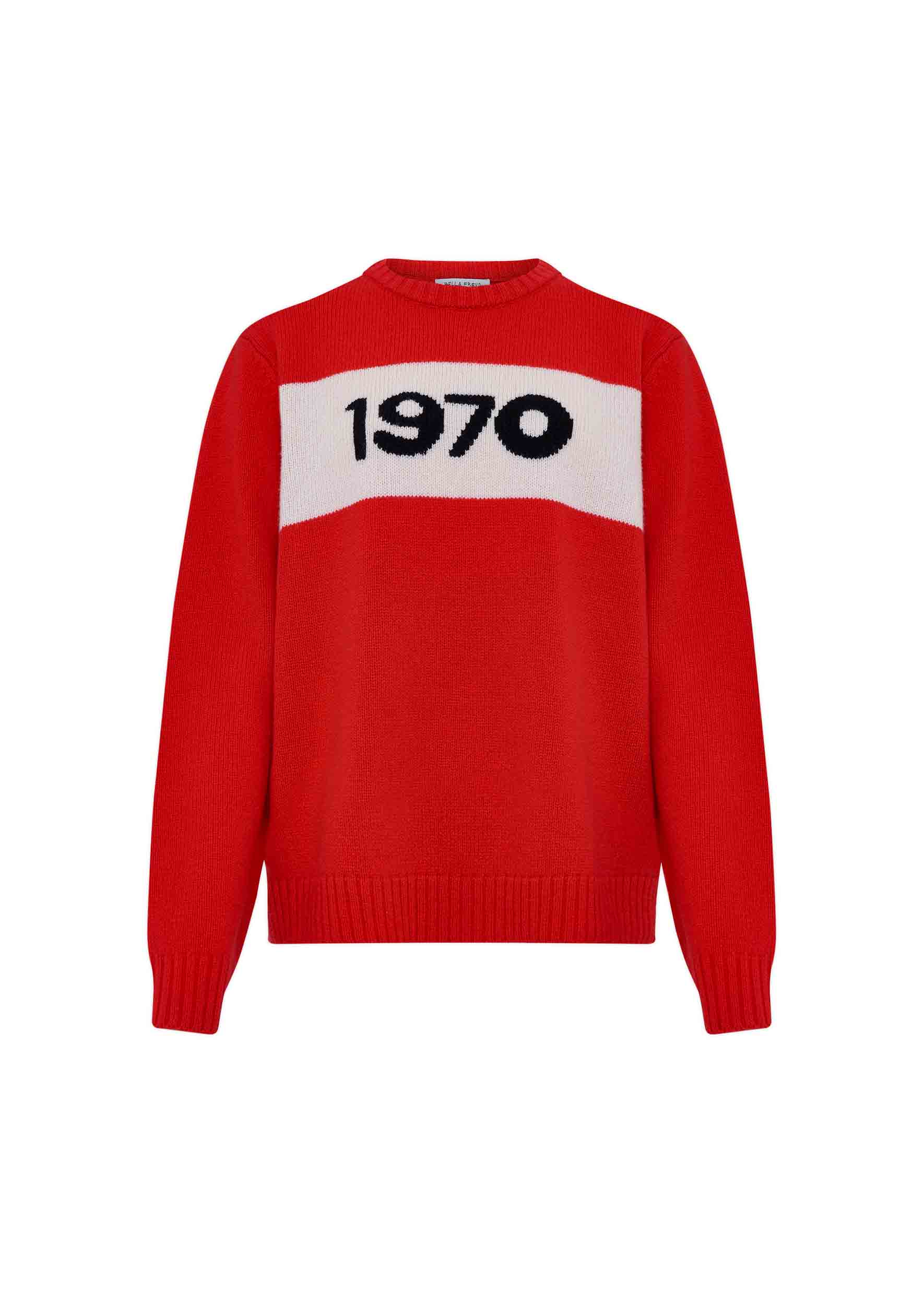 Bella Freud 1970 Oversized Jumper Red