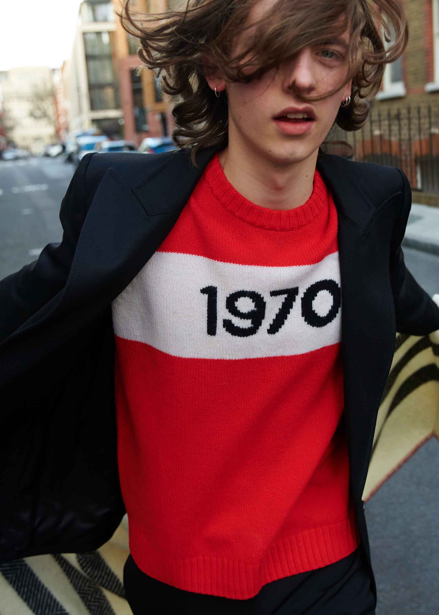 Bella Freud 1970 Oversized Jumper Red Ediit