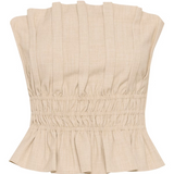 GZdecy Corset Top - Light Sand Melange