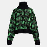 Expat Sweater - Black/Neon Green