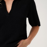 GZalpha Polo Jumper - Black