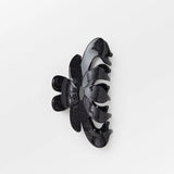 Glitter Magnolia Hair Claw - Black