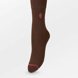 Logo Cotta Sock - Hot Fudge Brown