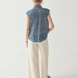 Lila Blouse - Blue Simone