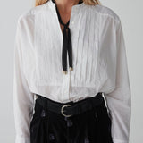 Yves Blouse - Tuxedo Off White