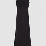 Long Cut-out Dress - Black